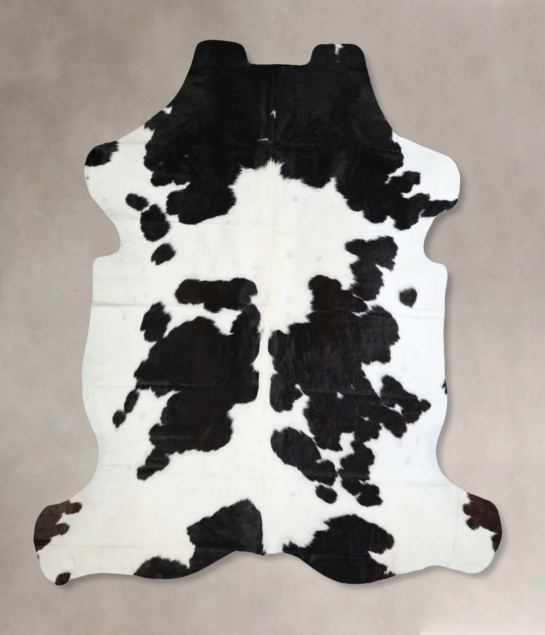 Black and White XX-Large Brazilian Cowhide Rug 7'6"H x 7'1"W #A41531 b