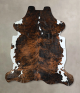Tricolor X-Large European Cowhide Rug 7'5"H x 6'8"W #A41550 by Hudson Hides