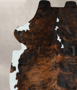 Tricolor X-Large European Cowhide Rug 7'5"H x 6'8"W #A41550 by Hudson Hides