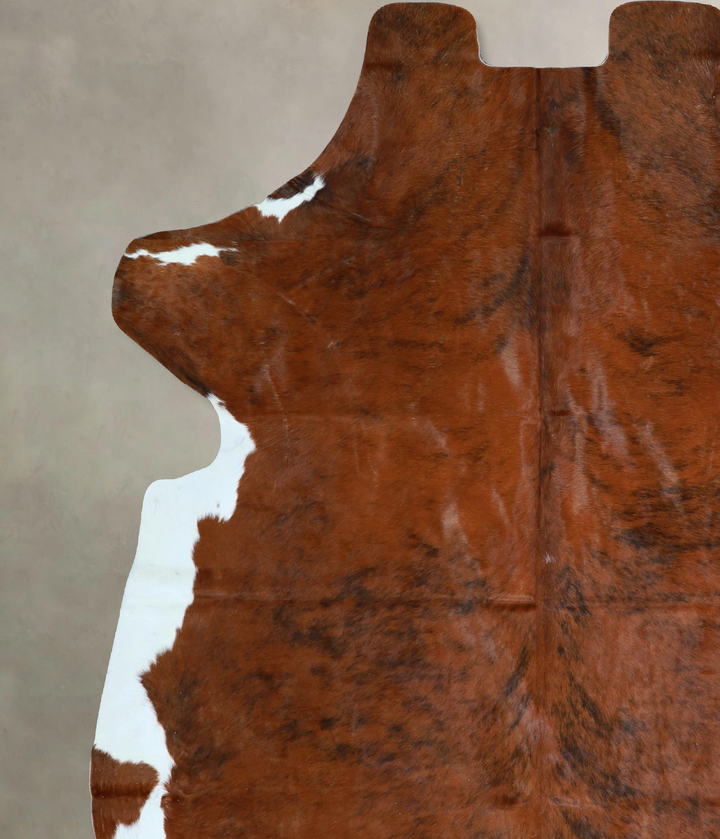 Tricolor X-Large European Cowhide Rug 7'5"H x 6'5"W #A41557 by Hudson Hides