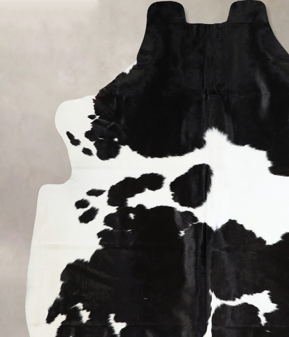 Black and White X-Large Brazilian Cowhide Rug 7'3"H x 6'10"W #A41569 by Hudson Hides