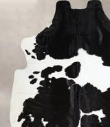 Black and White X-Large Brazilian Cowhide Rug 7'3"H x 6'10"W #A41569 by Hudson Hides