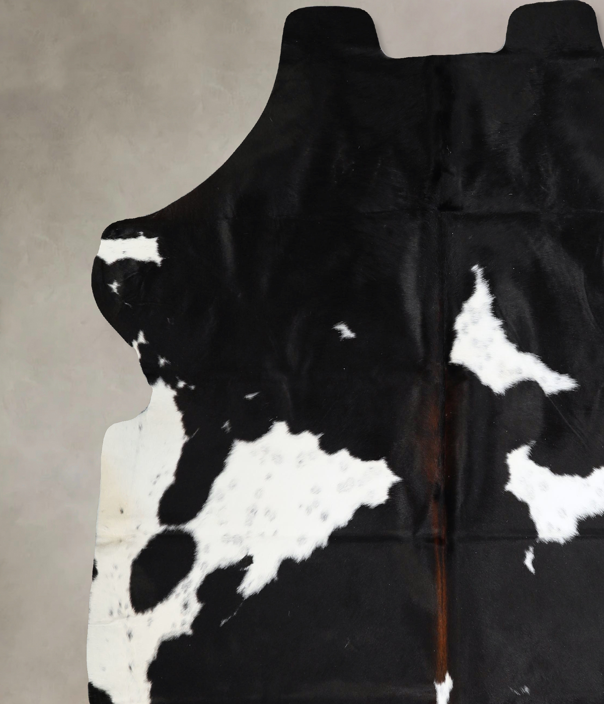 Black and White X-Large Brazilian Cowhide Rug 7'1"H x 6'11"W #A41571 by Hudson Hides