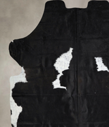 Black and White X-Large Brazilian Cowhide Rug 7'3"H x 6'10"W #A41574 by Hudson Hides