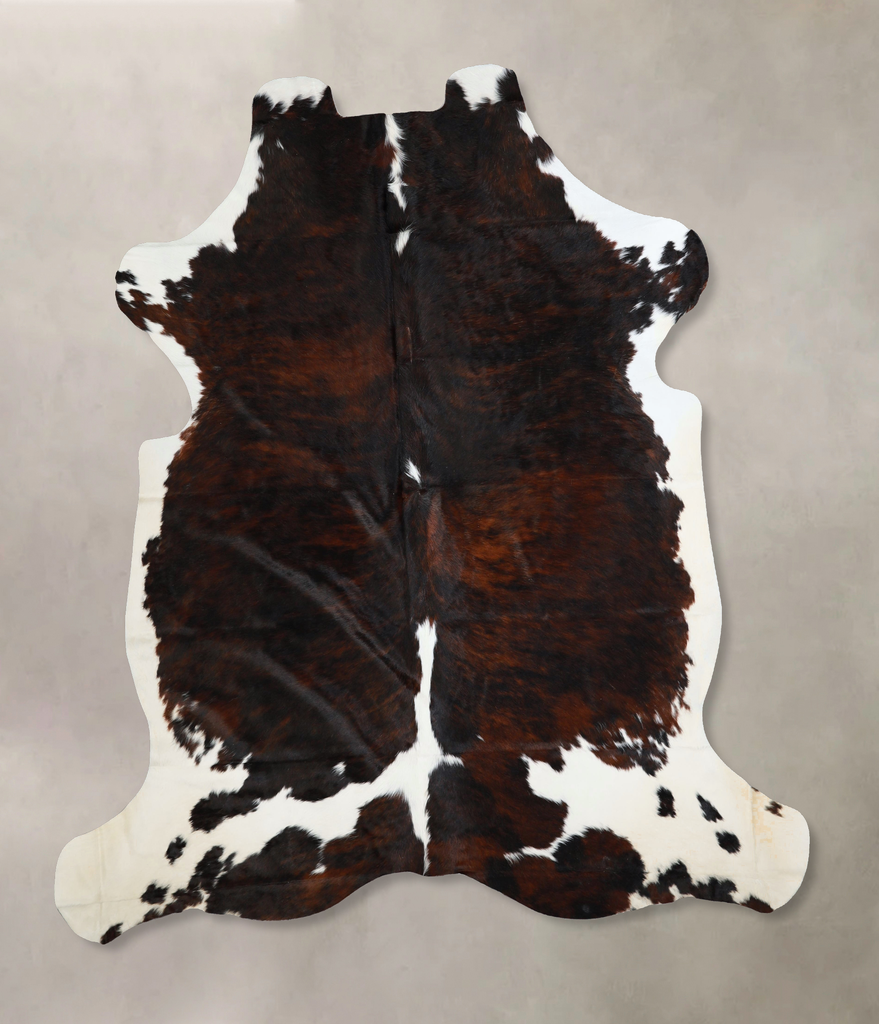 Tricolor XX-Large European Cowhide Rug 7'6"H x 6'9"W #A41583 by Hudson Hides