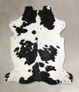 Black and White X-Large Brazilian Cowhide Rug 7'3"H x 6'7"W #A41585 by Hudson Hides