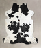 Black and White X-Large Brazilian Cowhide Rug 7'3