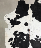 Black and White X-Large Brazilian Cowhide Rug 7'3"H x 6'7"W #A41585 by Hudson Hides