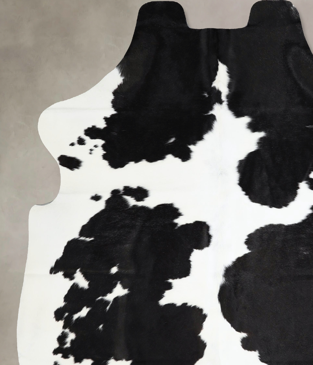 Black and White X-Large Brazilian Cowhide Rug 6'11"H x 6'0"W #A41588 b
