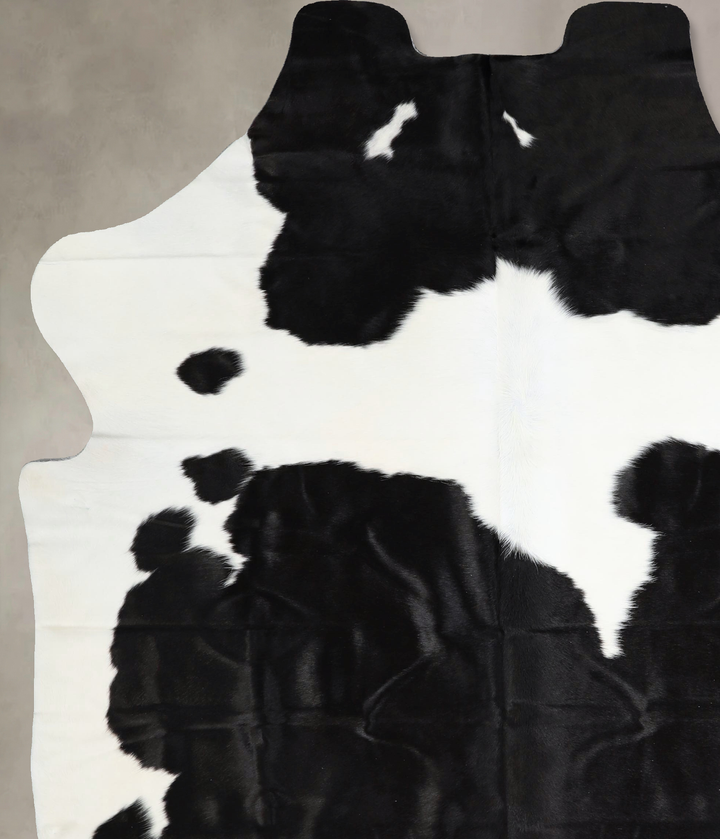 Black and White X-Large Brazilian Cowhide Rug 7'5"H x 6'1"W #A41595 by Hudson Hides