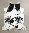 Black and White X-Large Brazilian Cowhide Rug 7'2"H x 6'8"W #A41601 by Hudson Hides