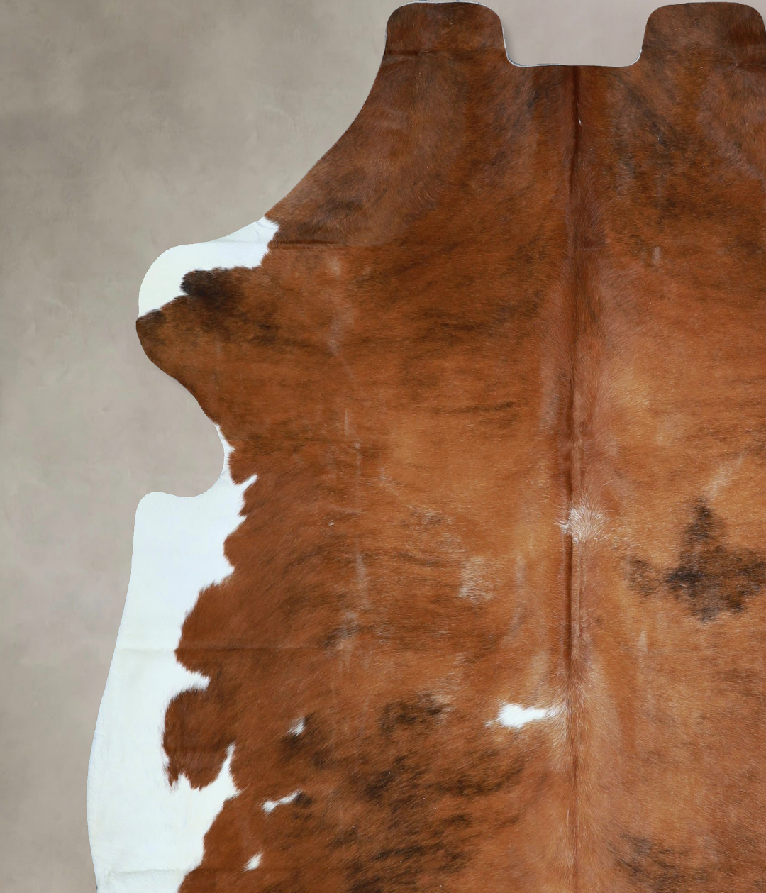 Tricolor X-Large European Cowhide Rug 7'1"H x 6'8"W #A41617 by Hudson 