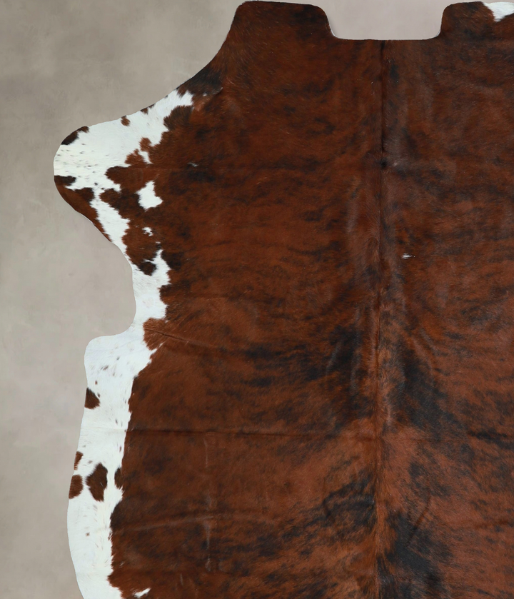 Tricolor X-Large European Cowhide Rug 7'2"H x 6'3"W #A41622 by Hudson Hides