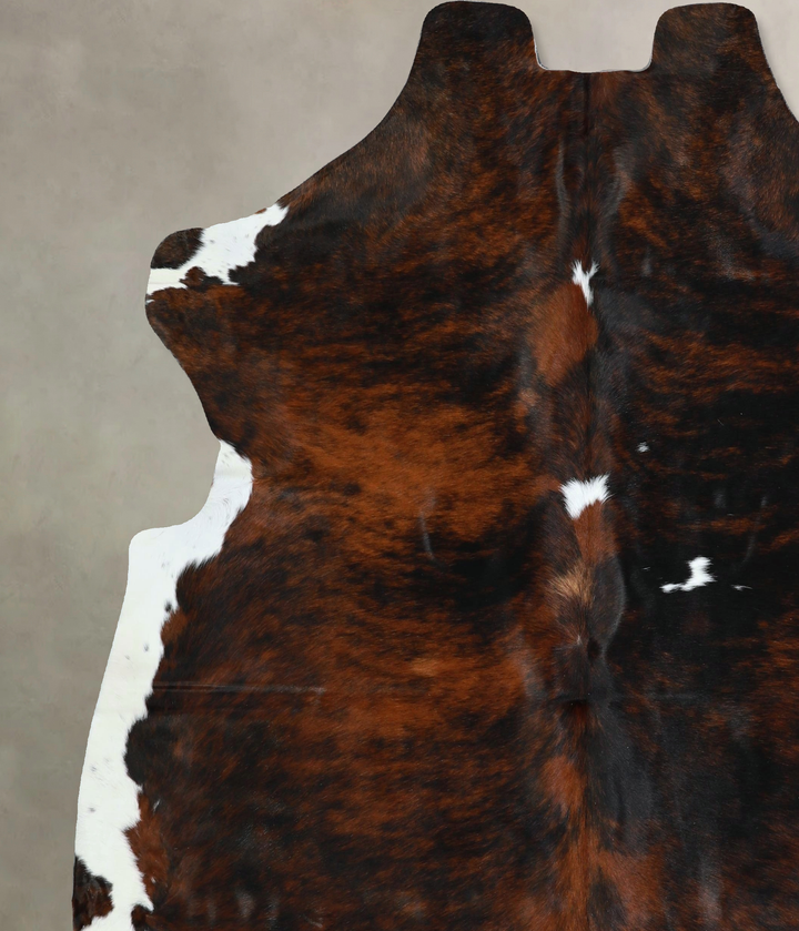 Tricolor X-Large European Cowhide Rug 7'2"H x 6'6"W #A41625 by Hudson Hides