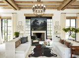 Tricolor X-Large European Cowhide Rug 7'2"H x 6'6"W #A41625 by Hudson Hides