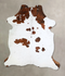 Tricolor X-Large European Cowhide Rug 7'7