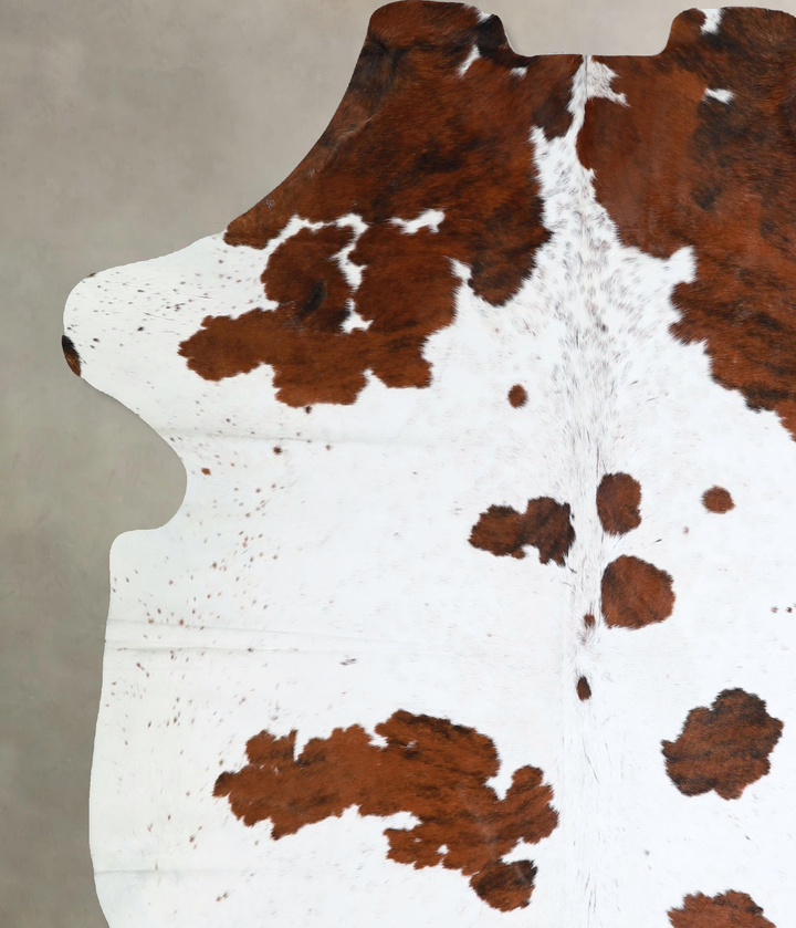 Tricolor X-Large European Cowhide Rug 7'7"H x 6'3"W #A41635 by Hudson Hides