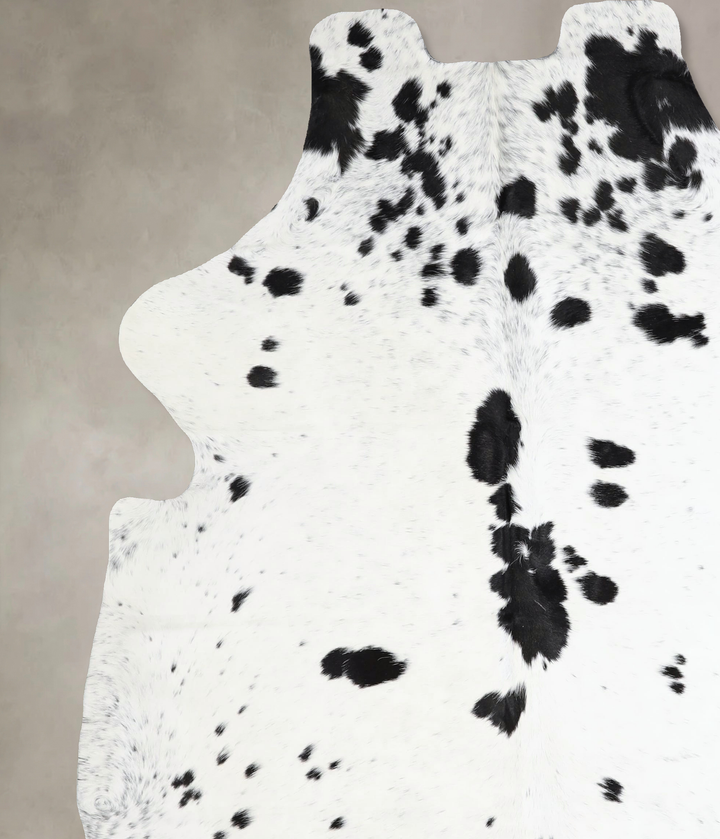 Black and White X-Large Brazilian Cowhide Rug 7'4"H x 6'1"W #A41653 by Hudson Hides