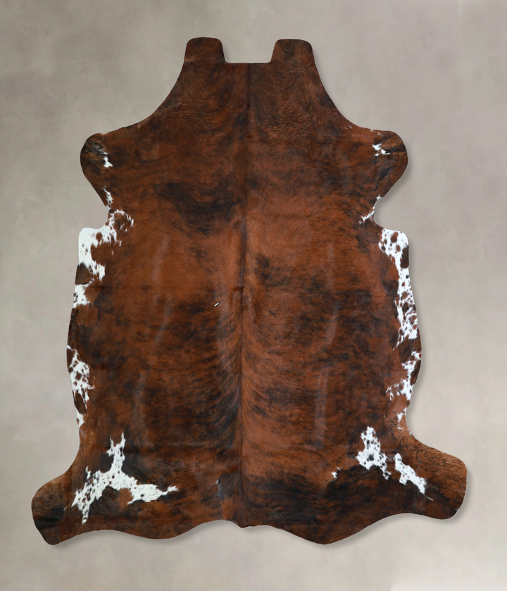 Tricolor X-Large European Cowhide Rug 7'0"H x 6'9"W #A41664 by Hudson Hides