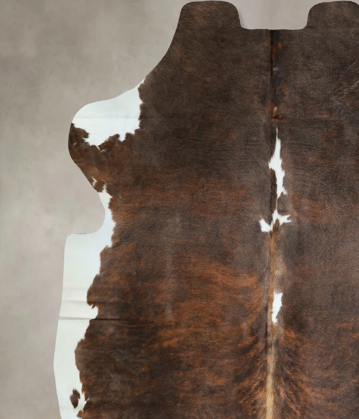 Tricolor X-Large European Cowhide Rug 7'5"H x 6'5"W #A41694 by Hudson Hides