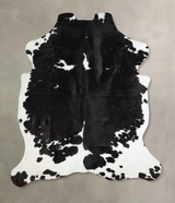 Black and White X-Large Brazilian Cowhide Rug 7'10"H x 6'3"W #A41735 by Hudson Hides