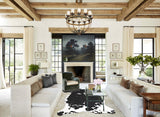 Black and White X-Large Brazilian Cowhide Rug 7'10"H x 6'3"W #A41735 by Hudson Hides
