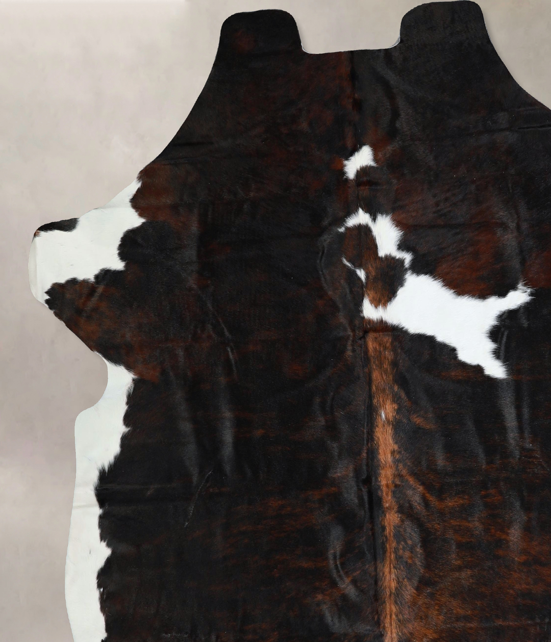 Tricolor X-Large European Cowhide Rug 6'11"H x 6'11"W #A41760 by Hudso