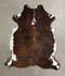 Tricolor X-Large European Cowhide Rug 7'2