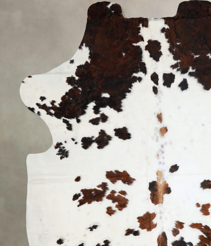 Tricolor XX-Large European Cowhide Rug 8'4"H x 7'1"W #A41775 by Hudson Hides