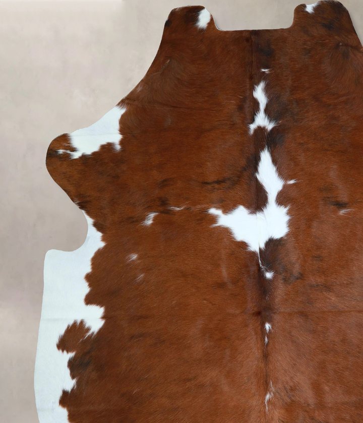 Tricolor X-Large European Cowhide Rug 7'5"H x 6'3"W #A41789 by Hudson Hides