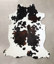 Tricolor X-Large European Cowhide Rug 6'11"H x 6'2"W #A41808 by Hudson Hides