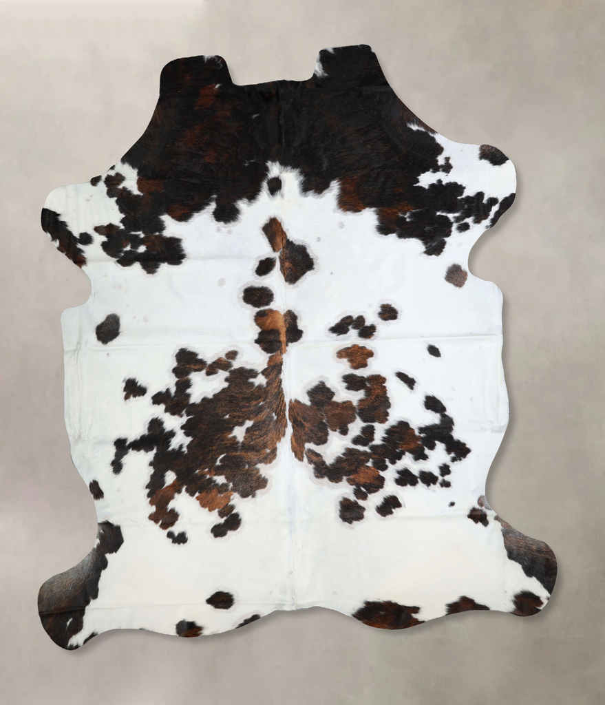 Tricolor XX-Large European Cowhide Rug 7'11"H x 7'2"W #A41819 by Hudson Hides