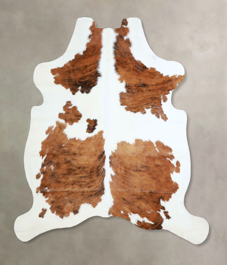Tricolor Large European Cowhide Rug 6'2"H x 5'10"W #A41821 by Hudson Hides