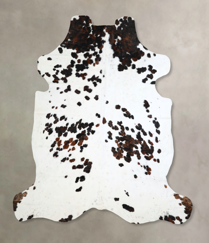 Tricolor XX-Large European Cowhide Rug 7'10"H x 7'4"W #A41836 by Hudson Hides