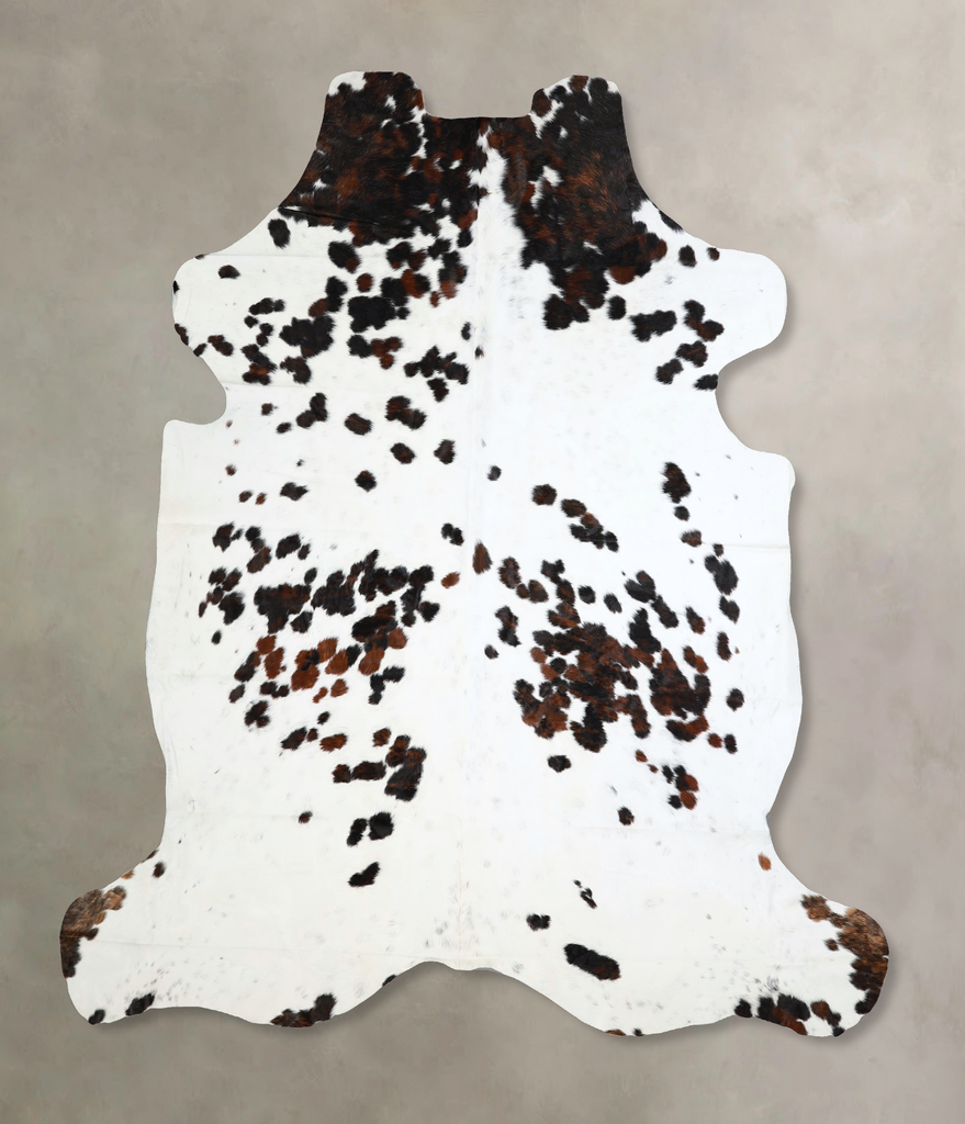 Tricolor XX-Large European Cowhide Rug 7'10"H x 7'4"W #A41836 by Hudson Hides