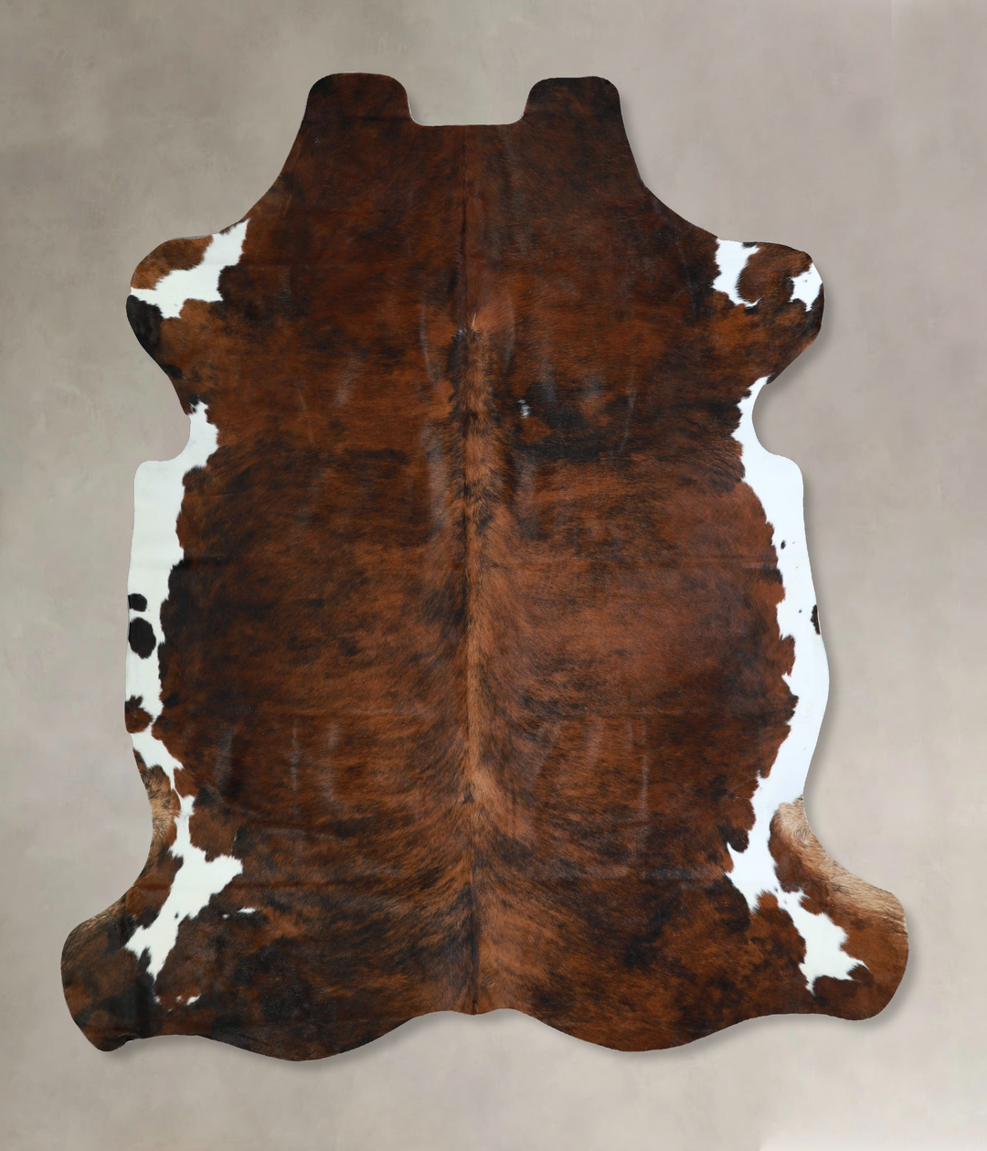Tricolor X-Large European Cowhide Rug 6'10"H x 6'7"W #A41850 by Hudson