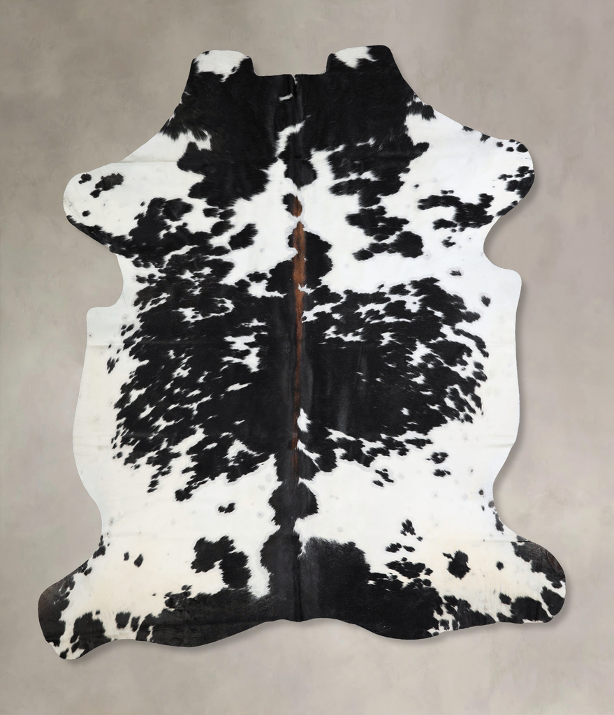 Tricolor XX-Large European Cowhide Rug 7'8"H x 6'8"W #A41852 by Hudson Hides