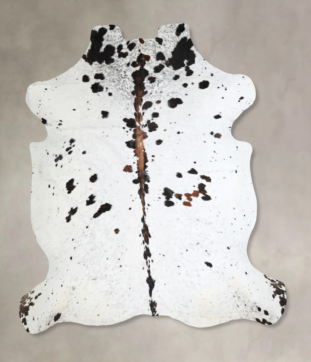 Tricolor XX-Large European Cowhide Rug 7'5"H x 7'1"W #A41857 by Hudson