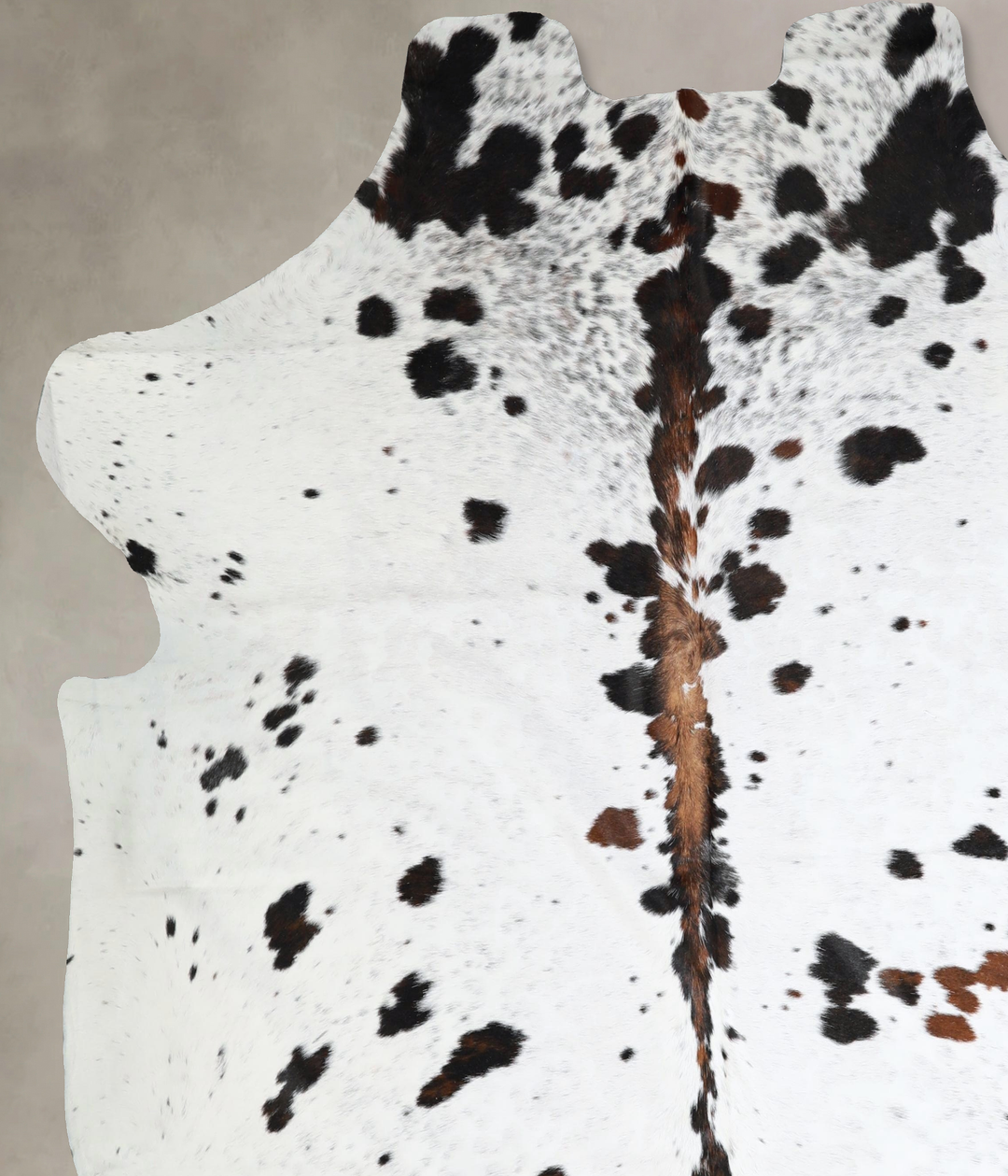 Tricolor XX-Large European Cowhide Rug 7'5"H x 7'1"W #A41857 by Hudson