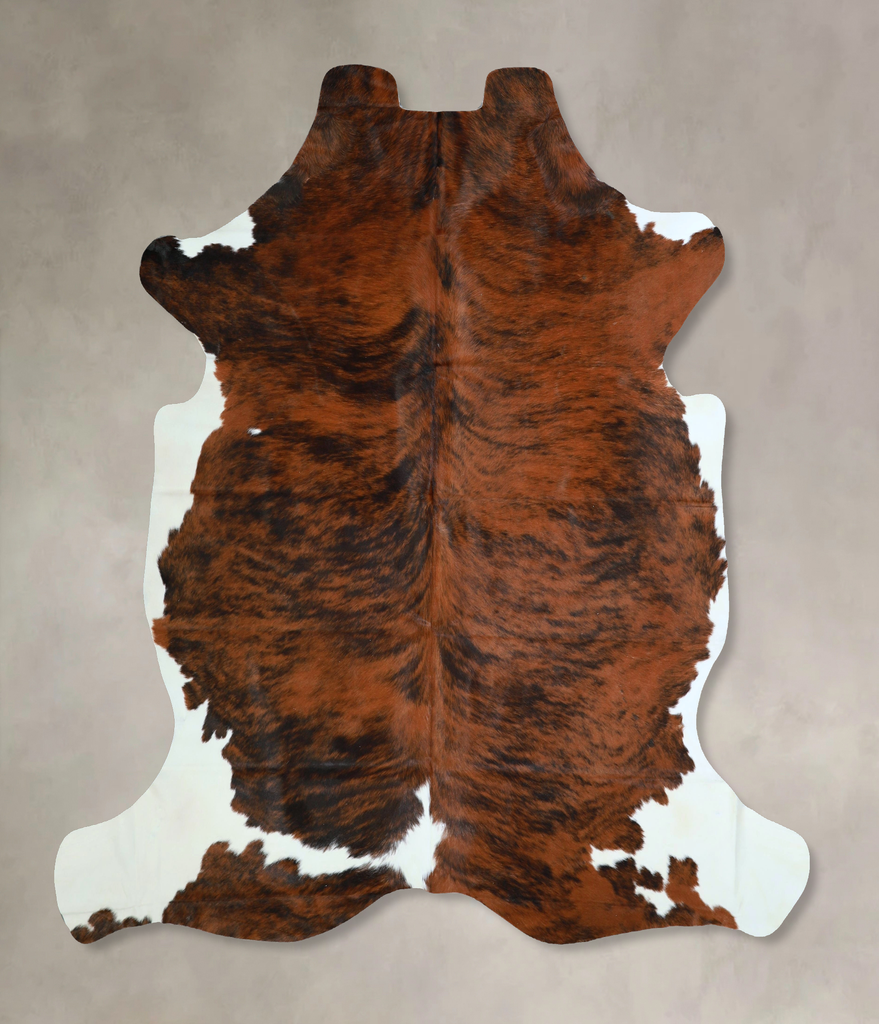 Tricolor X-Large European Cowhide Rug 6'10"H x 6'8"W #A41869 by Hudson Hides