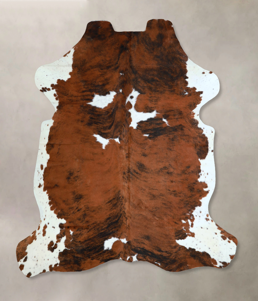 Tricolor X-Large European Cowhide Rug 6'10"H x 6'1"W #A41881 by Hudson Hides