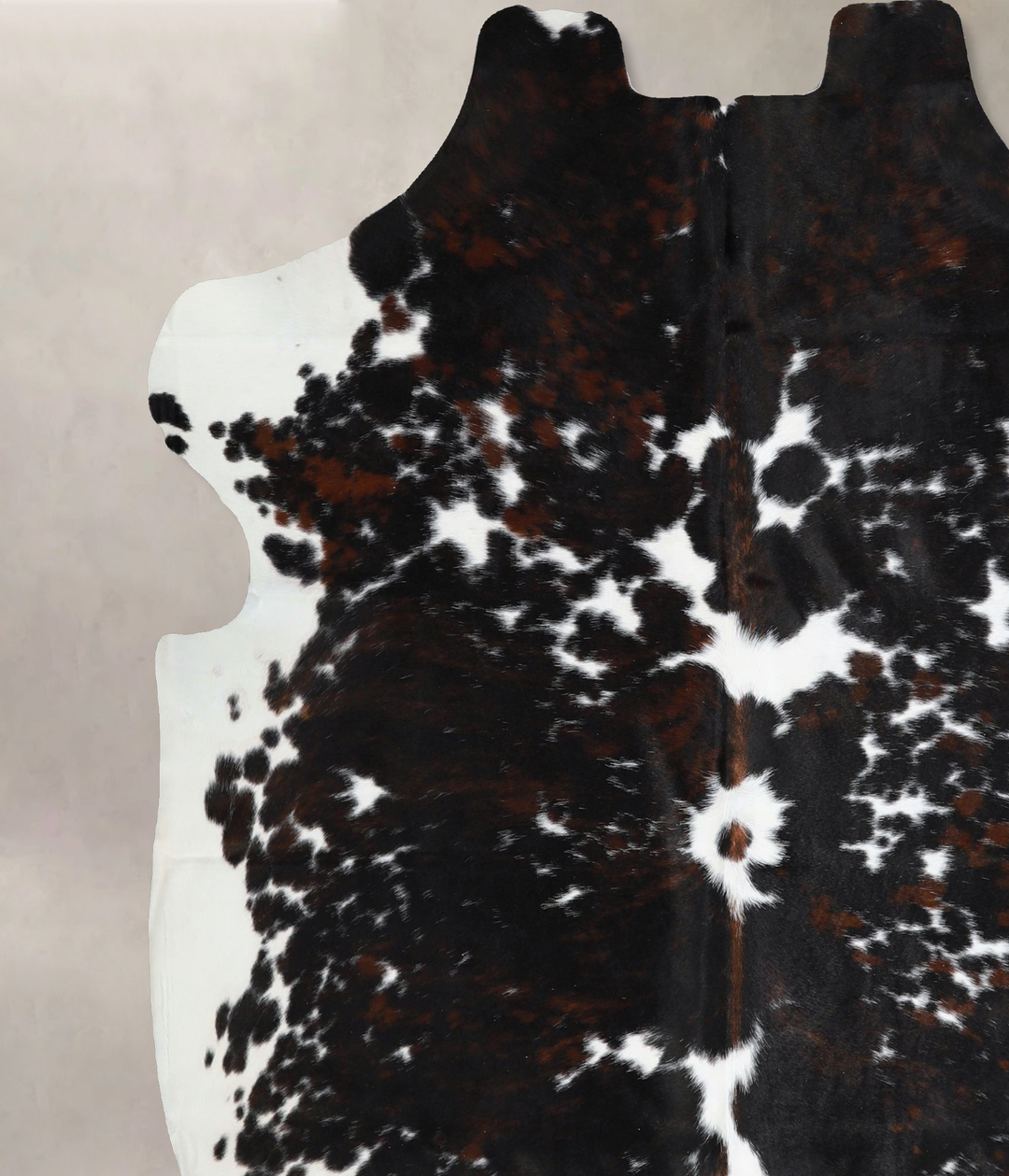 Tricolor X-Large European Cowhide Rug 6'10"H x 6'8"W #A41887 by Hudson