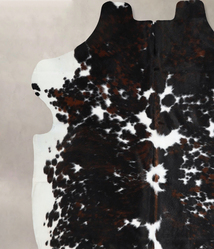 Tricolor X-Large European Cowhide Rug 6'10"H x 6'8"W #A41887 by Hudson Hides