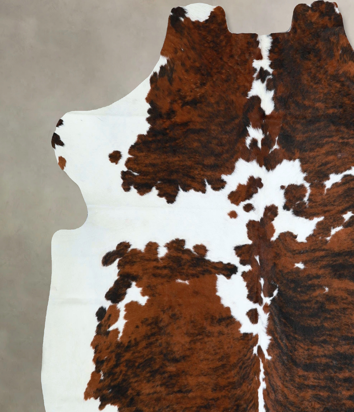 Tricolor X-Large European Cowhide Rug 6'7"H x 6'2"W #A41888 by Hudson Hides