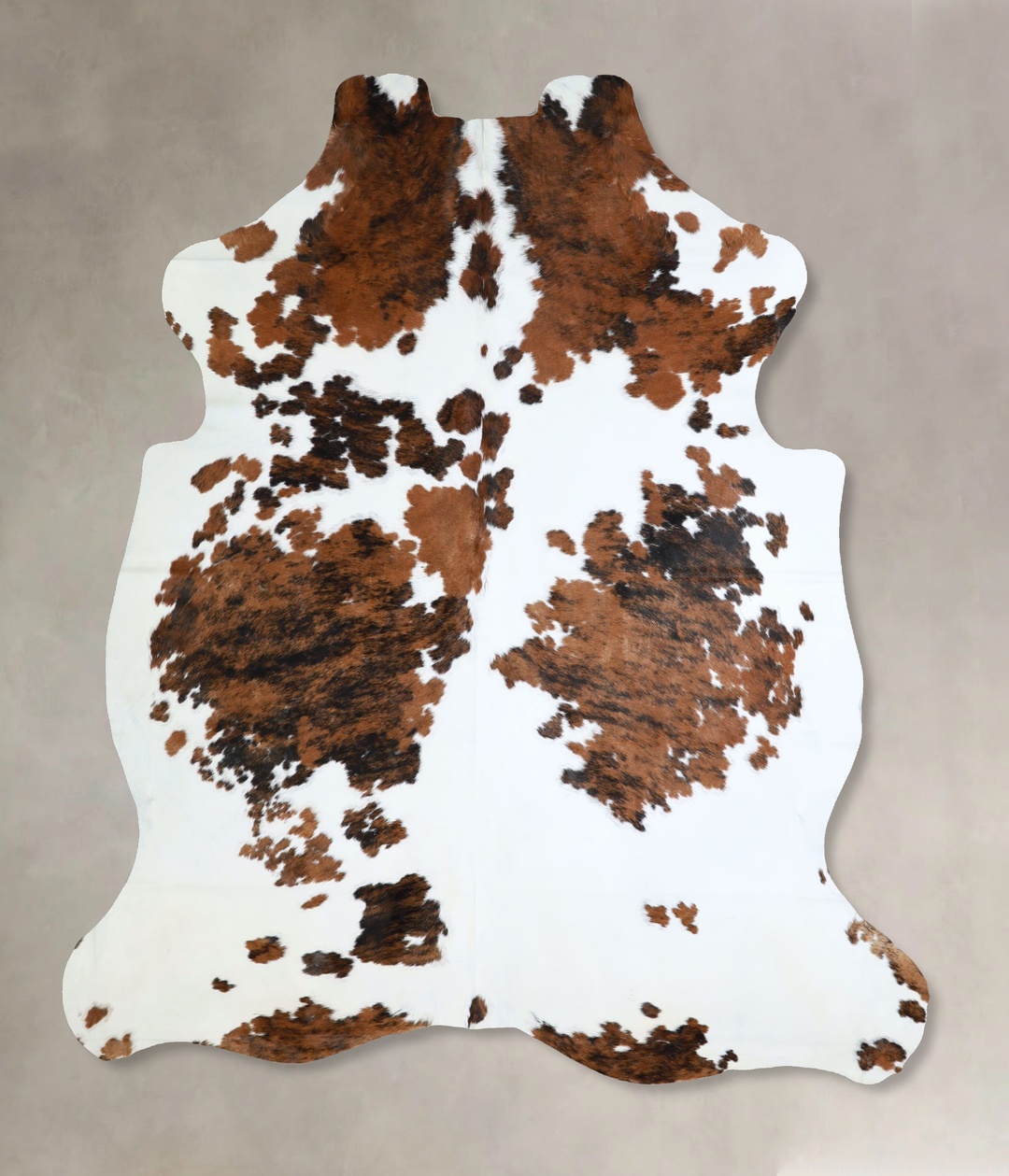 Tricolor X-Large European Cowhide Rug 7'5"H x 6'4"W #A41899 by Hudson 