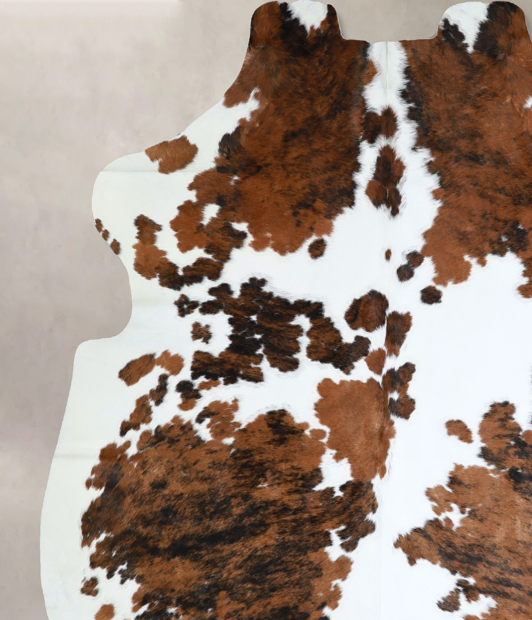Tricolor X-Large European Cowhide Rug 7'5"H x 6'4"W #A41899 by Hudson 