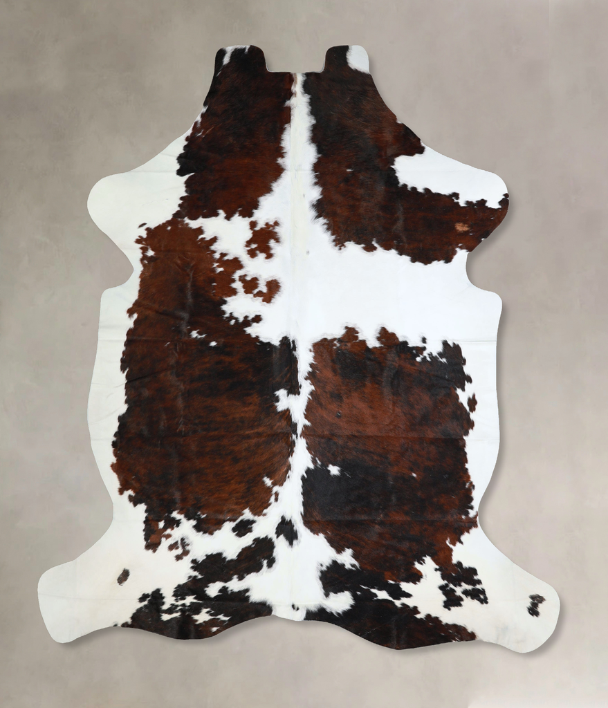 Tricolor XX-Large European Cowhide Rug 7'9"H x 6'8"W #A41906 by Hudson Hides