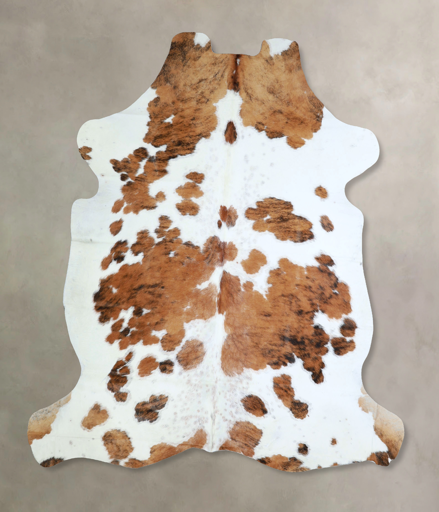 Tricolor XX-Large European Cowhide Rug 7'9"H x 6'10"W #A41908 by Hudson Hides