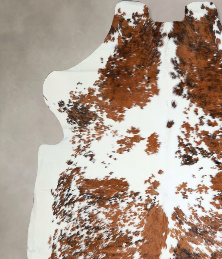 Tricolor XX-Large European Cowhide Rug 7'5"H x 7'3"W #A41910 by Hudson Hides