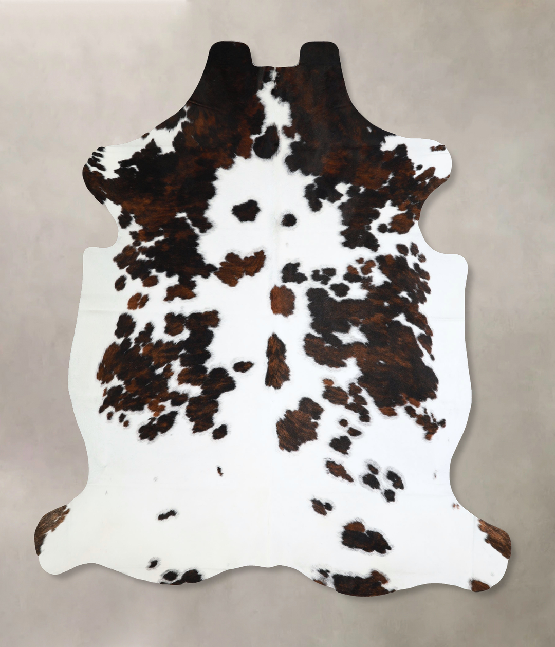 Tricolor X-Large European Cowhide Rug 7'4"H x 6'5"W #A41914 by Hudson 